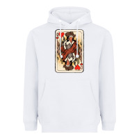 White queen of hearts cowgirl Heavyweight Hoodie - NancyCooperArtShop