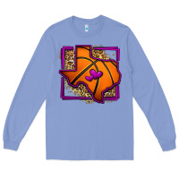 Colony Blue leopard basketball texas map Long Sleeve Tee - Jasminsmagicworld