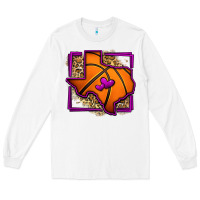 White leopard basketball texas map Long Sleeve Tee - Jasminsmagicworld