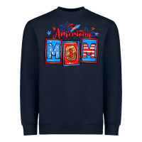 Navy American mom Heavyweight Sweatshirt - Neo Western