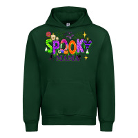 Forest Green Halloween Spooky Mama Urban Hoodie - texasbilliewilder