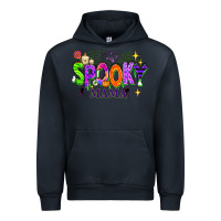 Navy Halloween Spooky Mama Urban Hoodie - texasbilliewilder