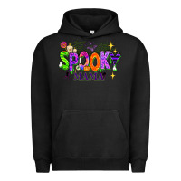 Pigment Black Halloween Spooky Mama Urban Hoodie - texasbilliewilder