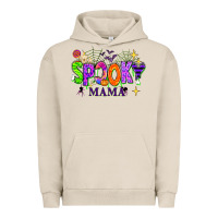 Pigment French Oak Halloween Spooky Mama Urban Hoodie - texasbilliewilder