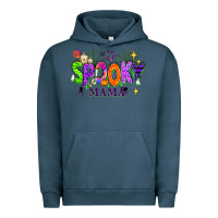 Pigment Midnight Navy Halloween Spooky Mama Urban Hoodie - texasbilliewilder
