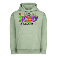 Pigment Oil Green Halloween Spooky Mama Urban Hoodie - texasbilliewilder