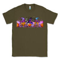 Army Green halloween witch gnomes libbey cup Classic Tee - BundleAndBundleShop