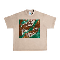French Oak brown cowhide glitter Urban Heavy Tee - BarkalooDesign