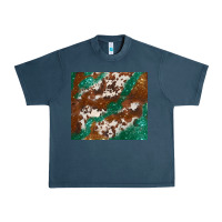 Midnight Navy brown cowhide glitter Urban Heavy Tee - BarkalooDesign