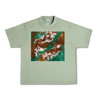 Oil Green brown cowhide glitter Urban Heavy Tee - BarkalooDesign