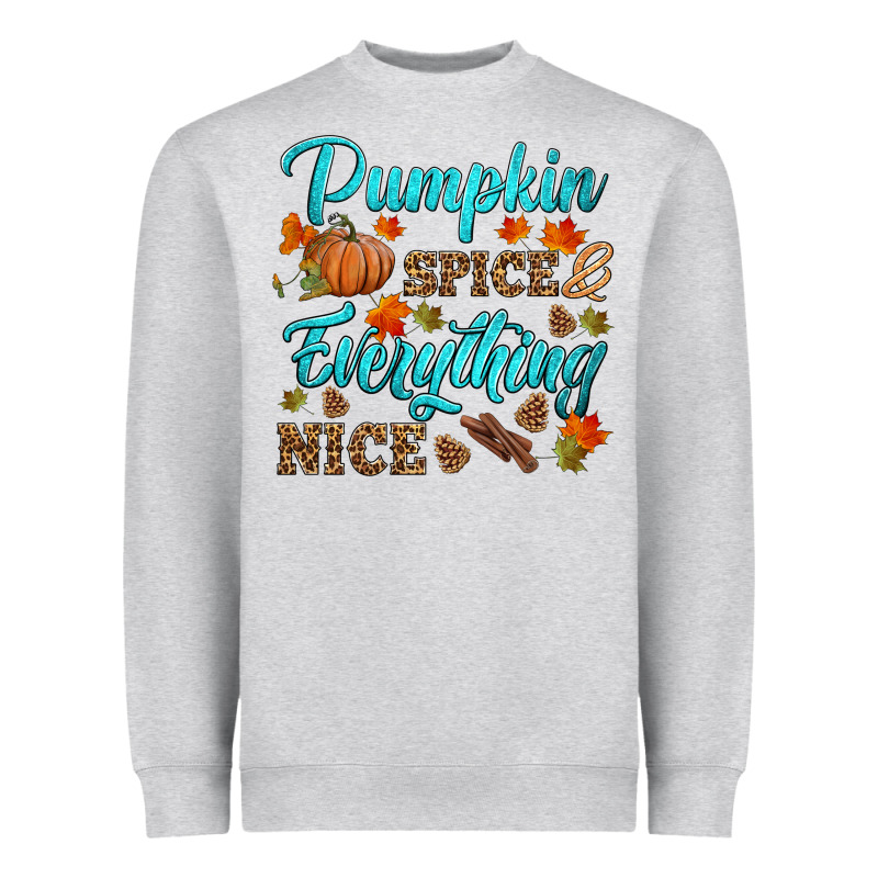 Pumpkin Spice Everything Nice Heavyweight Sweatshirt by HRA Design Shop | Teevron