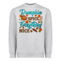 Heather Grey pumpkin spice everything nice Heavyweight Sweatshirt - HRA Design Shop