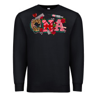 Black valentines day cna Premium Sweatshirt - NancyCooperArtShop