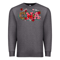 Charcoal Heather valentines day cna Premium Sweatshirt - NancyCooperArtShop