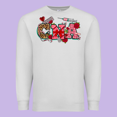 Valentines Day Cna Premium Sweatshirt Designed By Nancycooperartshop