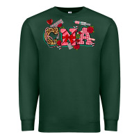 Sports Green valentines day cna Premium Sweatshirt - NancyCooperArtShop