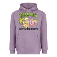 Lavender tequila cheaper than therapy Heavyweight Hoodie - MaliasSmallBusiness