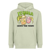 Matcha tequila cheaper than therapy Heavyweight Hoodie - MaliasSmallBusiness