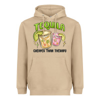 Mushroom tequila cheaper than therapy Heavyweight Hoodie - MaliasSmallBusiness