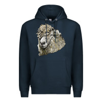 Navy lincoln sheep head Premium Hoodie - LillyAllenDesigns