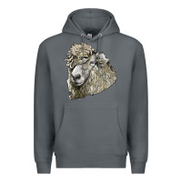 Rock lincoln sheep head Premium Hoodie - LillyAllenDesigns