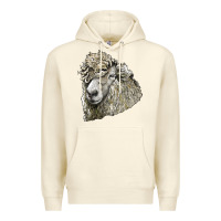 Sandshell lincoln sheep head Premium Hoodie - LillyAllenDesigns