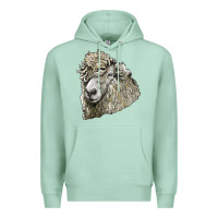 Seafoam lincoln sheep head Premium Hoodie - LillyAllenDesigns