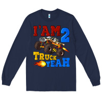 Navy i'am two truck yeah Long Sleeve Tee - Artiststas