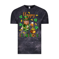 Cloud Black Happy st. patricks day Vintage Tee - Neo Western