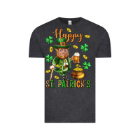 Vintage Black Happy st. patricks day Vintage Tee - Neo Western