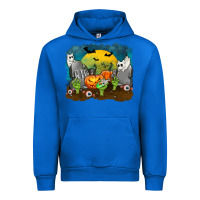 Cobalt Cemetery with Ghost Cats Urban Hoodie - texasbilliewilder