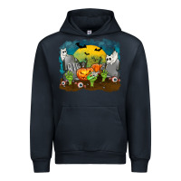 Navy Cemetery with Ghost Cats Urban Hoodie - texasbilliewilder