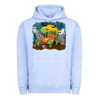 Cemetery With Ghost Cats Urban Hoodie | Teevron