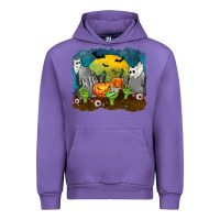 Tulip Cemetery with Ghost Cats Urban Hoodie - texasbilliewilder