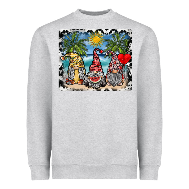 Summer Gnome Mousepad Heavyweight Sweatshirt by SublimationCraftShop | Teevron