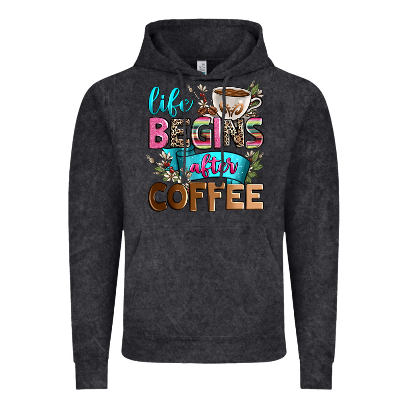 Life Begins After Coffee Vintage Hoodie by Zillion Design Studio | Teevron