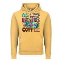 Vintage Mustard life begins after coffee Vintage Hoodie - Zillion Design Studio