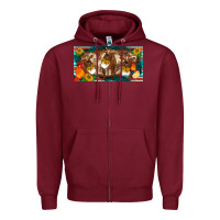 Burgundy western cow cockerel chick  serape leopard sunflowers license plate te Zipper Hoodie - BarkalooDesign