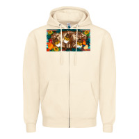 Sandshell western cow cockerel chick  serape leopard sunflowers license plate te Zipper Hoodie - BarkalooDesign