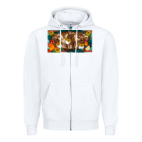 White western cow cockerel chick  serape leopard sunflowers license plate te Zipper Hoodie - BarkalooDesign