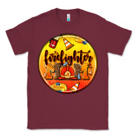 Burgundy firefighter coasters Classic Tee - AdoDesignShop