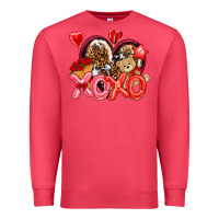 Cardinal xo xo with leopard and cowhide heart Premium Sweatshirt - NancyCooperArtShop