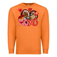 Carrot xo xo with leopard and cowhide heart Premium Sweatshirt - NancyCooperArtShop