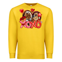 Lemon xo xo with leopard and cowhide heart Premium Sweatshirt - NancyCooperArtShop