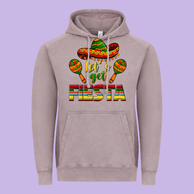 Let's Get Fiesta Vintage Hoodie Designed By Texasbilliewilder