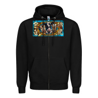 Black western cow turquoise’s white flowers license plate template Zipper Hoodie - BarkalooDesign