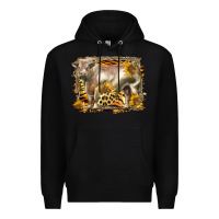 Black western charolais bull Premium Hoodie - LillyAllenDesigns