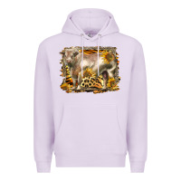 Lilac western charolais bull Premium Hoodie - LillyAllenDesigns