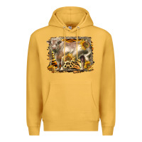 Mustard western charolais bull Premium Hoodie - LillyAllenDesigns