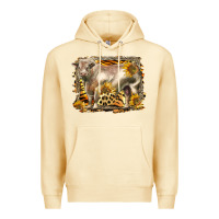 Pina Colada western charolais bull Premium Hoodie - LillyAllenDesigns